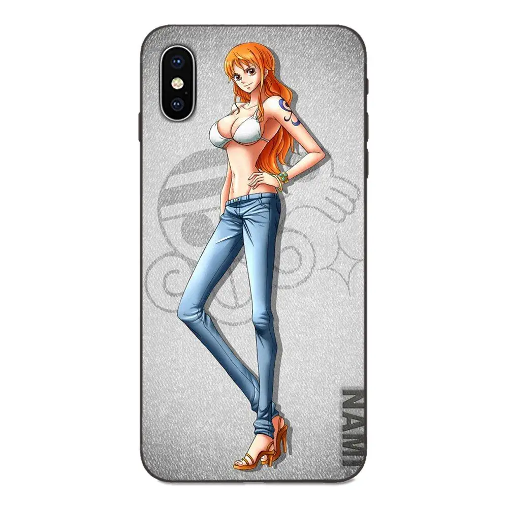 For Huawei Honor 5A 6A 6C 7A 7C 7X 8 8A 8C 8X 9 9X 10 10i 20 Lite Pro Soft Case Cover Anime One Piece Nami | Мобильные телефоны и