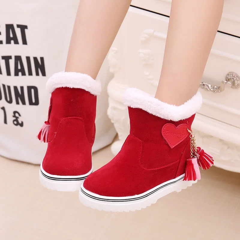 Зимние сапоги для девочек коллекция 2019 года модные детские зимние теплые широкие