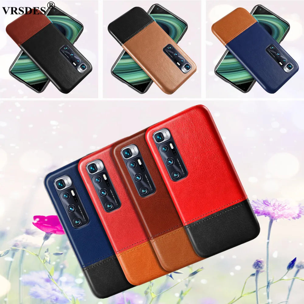 Роскошный деловой чехол для Xiaomi Mi 10 Ultra 9 Pro 9T Note Lite из искусственной кожи и