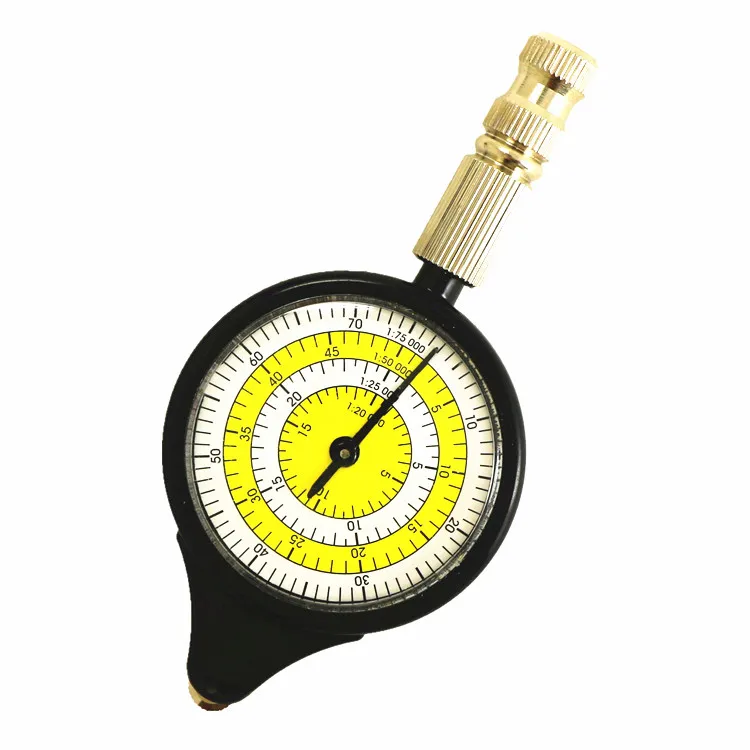 Yellow Портативный Топ одометр многофункциональный компас Curvometer С дальномер карта одометр измерение Outdor Campimng HikingTool - Цвет: Yellow