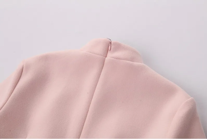 Sheng Coco Woolen Chinese Blouse Coat LadiesTraditional Chinese Shirts Embroidery Blouses Woolen Suit Classic Blue Suit