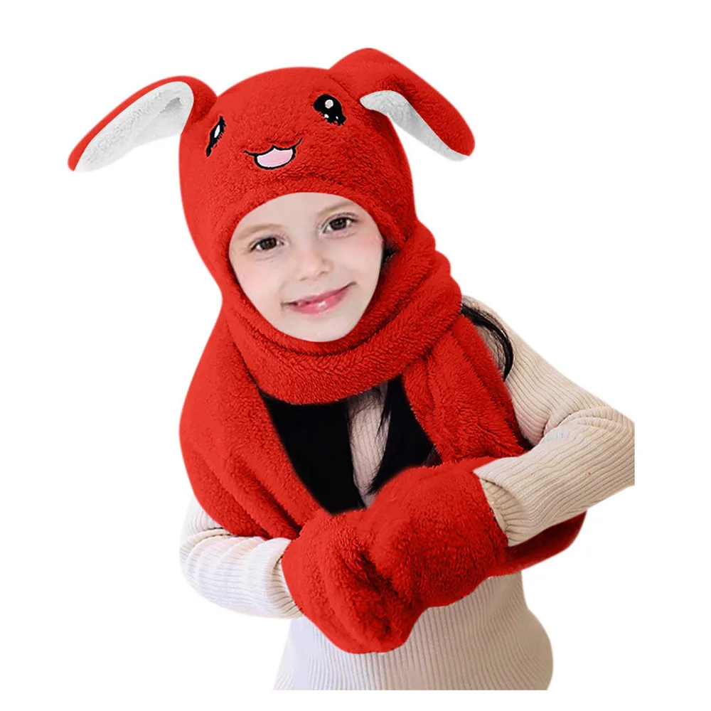 ARLONEET/Детские шапки для девочек и мальчиков хиджаб шарф перчатки комплект из 3