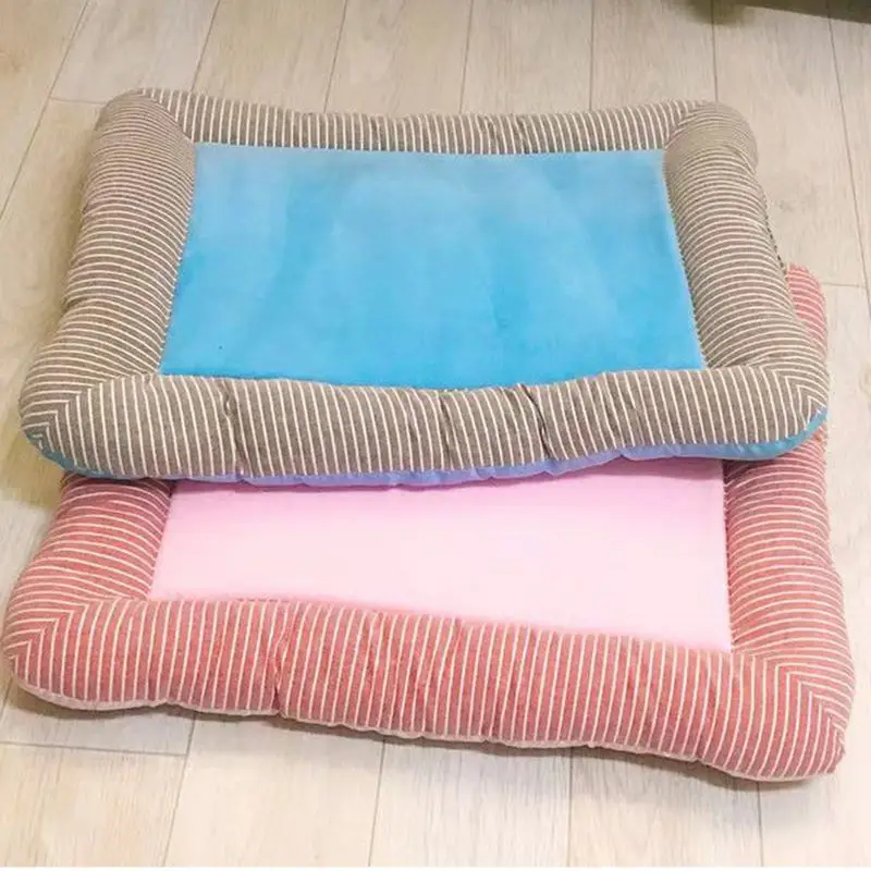 

Dog Mat Fashion Summer Cool Feeling Dog Bed Breathable Household Pet Sofa For Medium And Large Dogs Products Puppies Cat Mat*