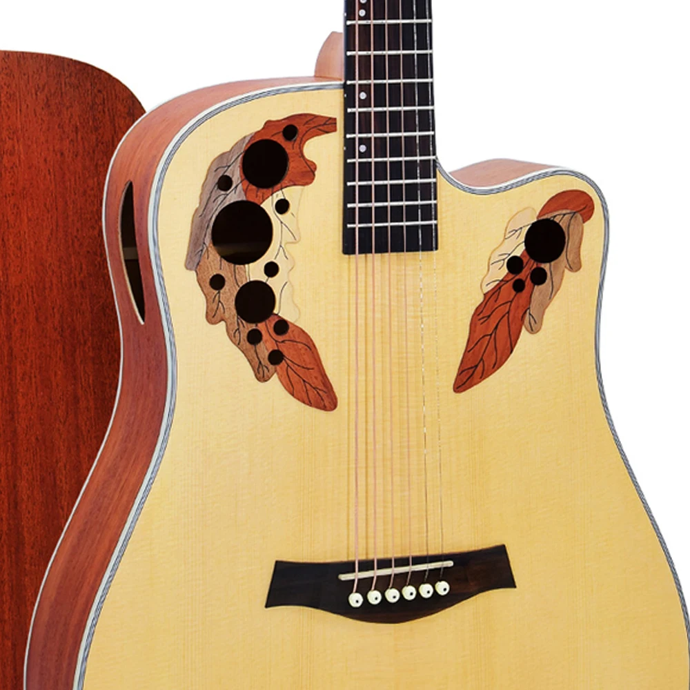 Акустическая гитара Роза 41 дюймовая в форме виноградины уровень звука A ель