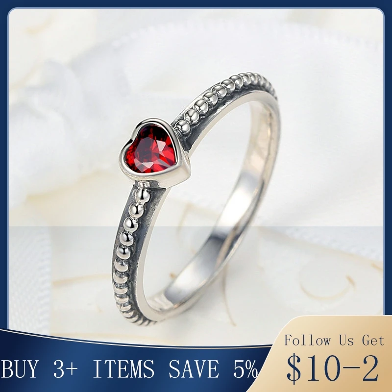 CodeMonkey хит продаж 100% 925 пробы цвета кольцо с сердечком штабелируемое фиолетовым