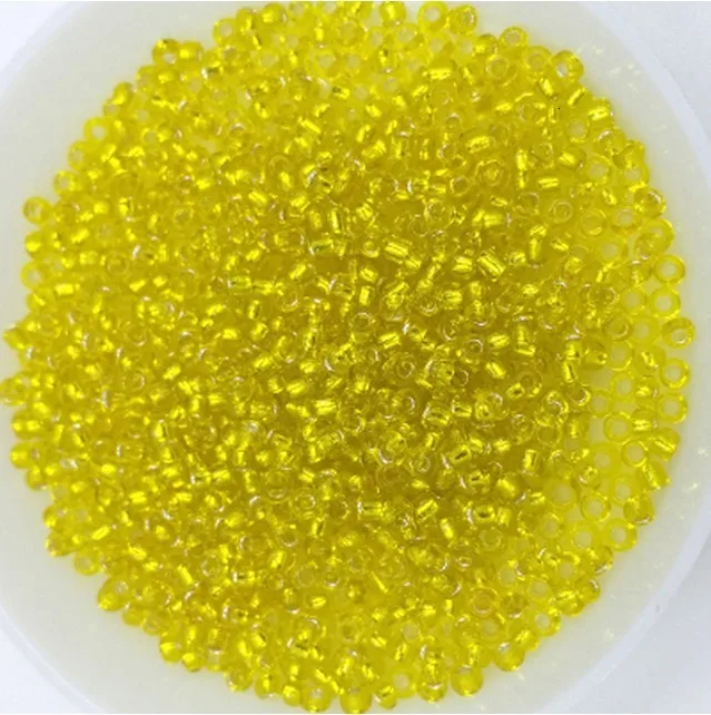 glassyyellow 1200 шт 2 мм рисовые бусины ручной работы вышитые детские игрушки подарок для девочек Вышивка крестом взрослый Набор Дети DIY ремесла игрушка с бисером Новинка - Цвет: glassyyellow