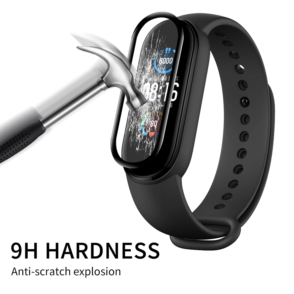 

3D Curved Edge Screen Protector for Xiaomi mi band 4 5 film Smart Watch band 4 5 Full Cover Soft For Mi band 4 5 Glass Film