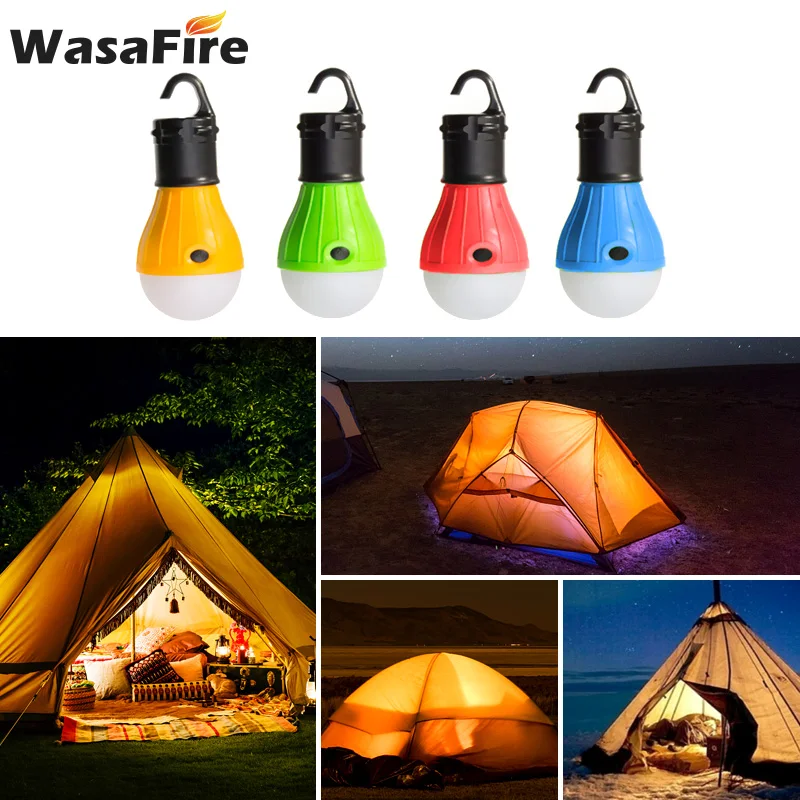 Светодиодный светильник для палатки с 3 режимами многоцветная Подвесная лампа