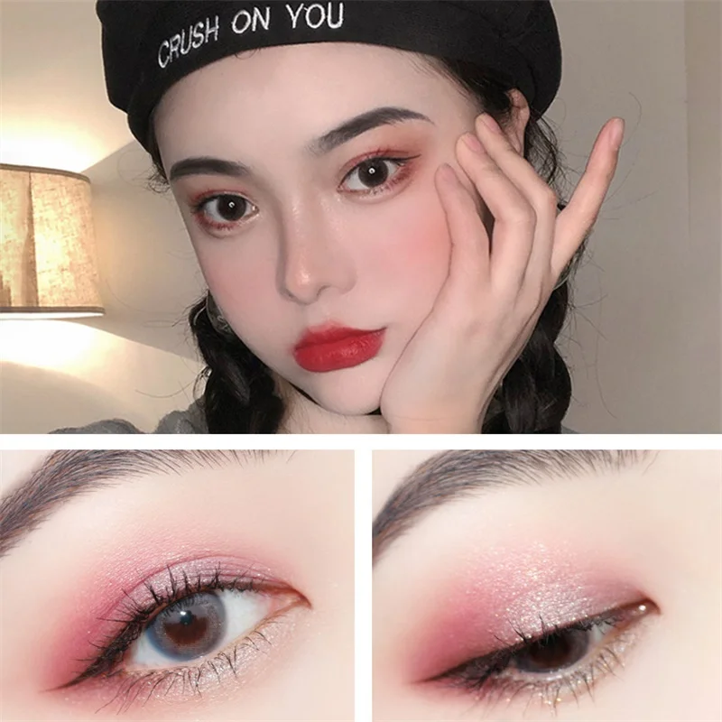 Матовые Перламутровые тени для век с блестками 12 цветов косметический