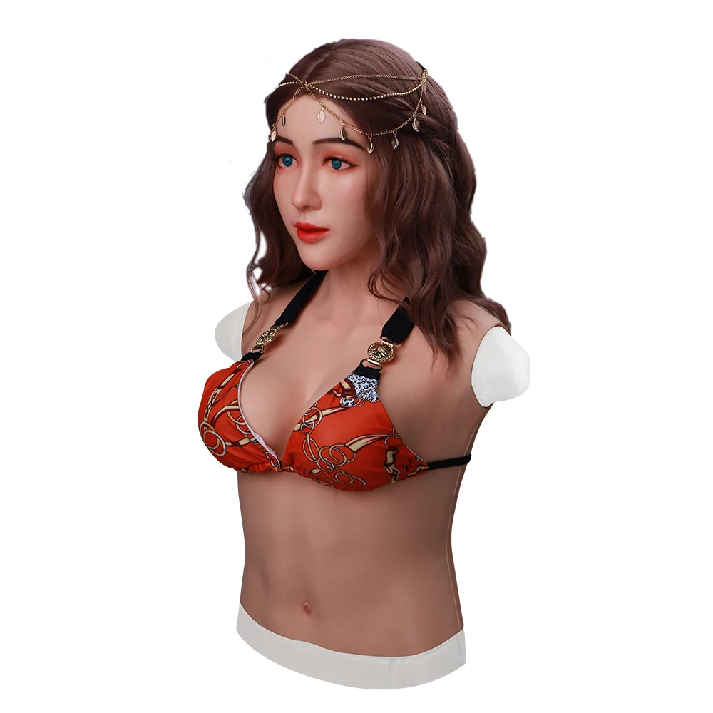 Силиконовая маска Реалистичная Женская Полная лицо с e cup Трансвестит поддельные