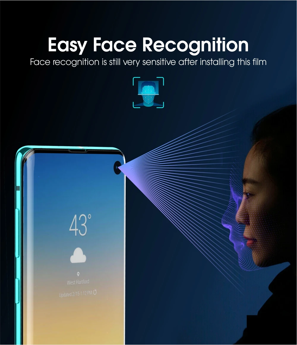 Защитная пленка для экрана votoon для samsung Galaxy S10e S10 Plus S8 S9 Plus Note 8 9 10 Plus, защитная пленка на весь экран