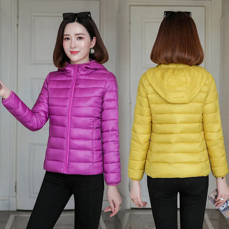 

Parka Women Hooded Warm Winter Jacket Loose Lightweight Down cotton Women Coat Plus Size Female Short Outerwear Casual Tops 4XL