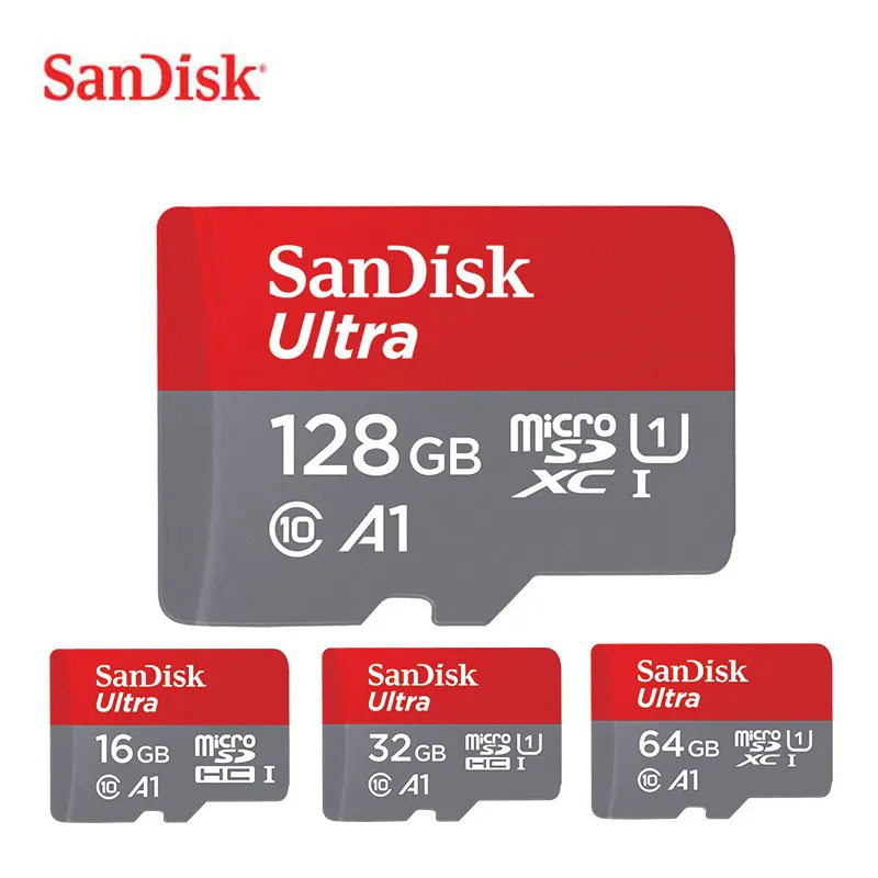 Карта памяти SanDisk Micro SD 16G 32G 64G C10 U1 A1 карта для телефона компьютера SDXC SDHC скорость