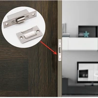 1pcs stainless steel door touch bead magnet hidden lock buckle use ktv hotel cupboard wooden door furniture hardware accessories