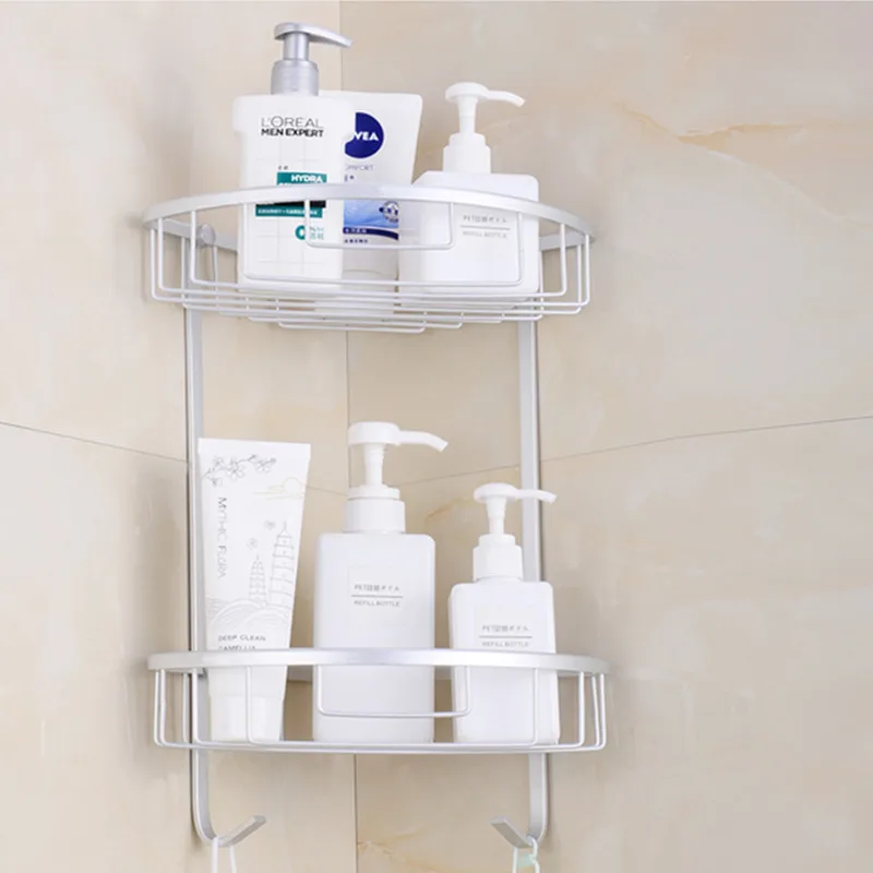 Настенная полка для ванной комнаты треугольная хранения подвесная настенная