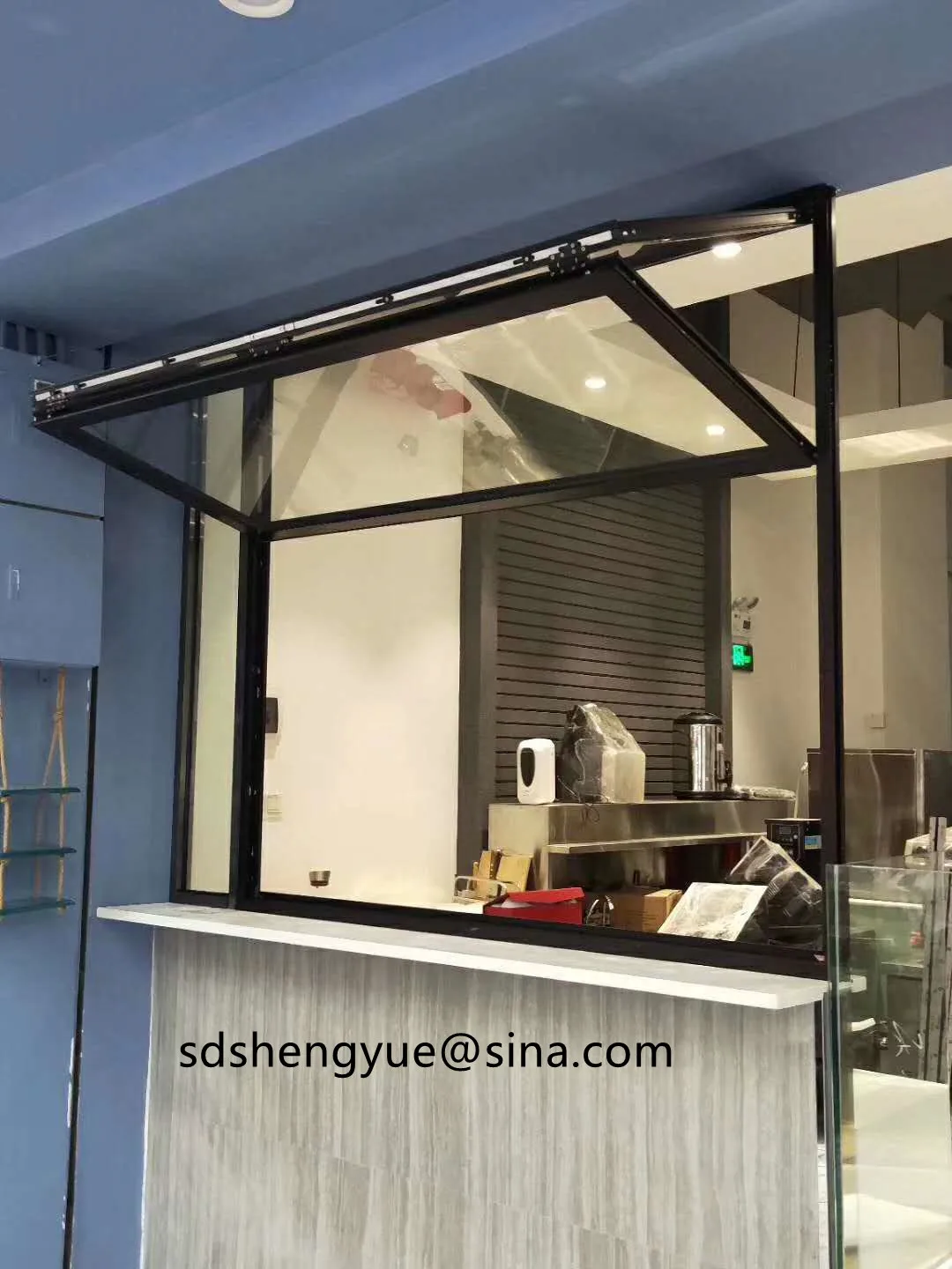 Полуоткрытый Кофе бар магазин французский дешевые Алюминий Би складные