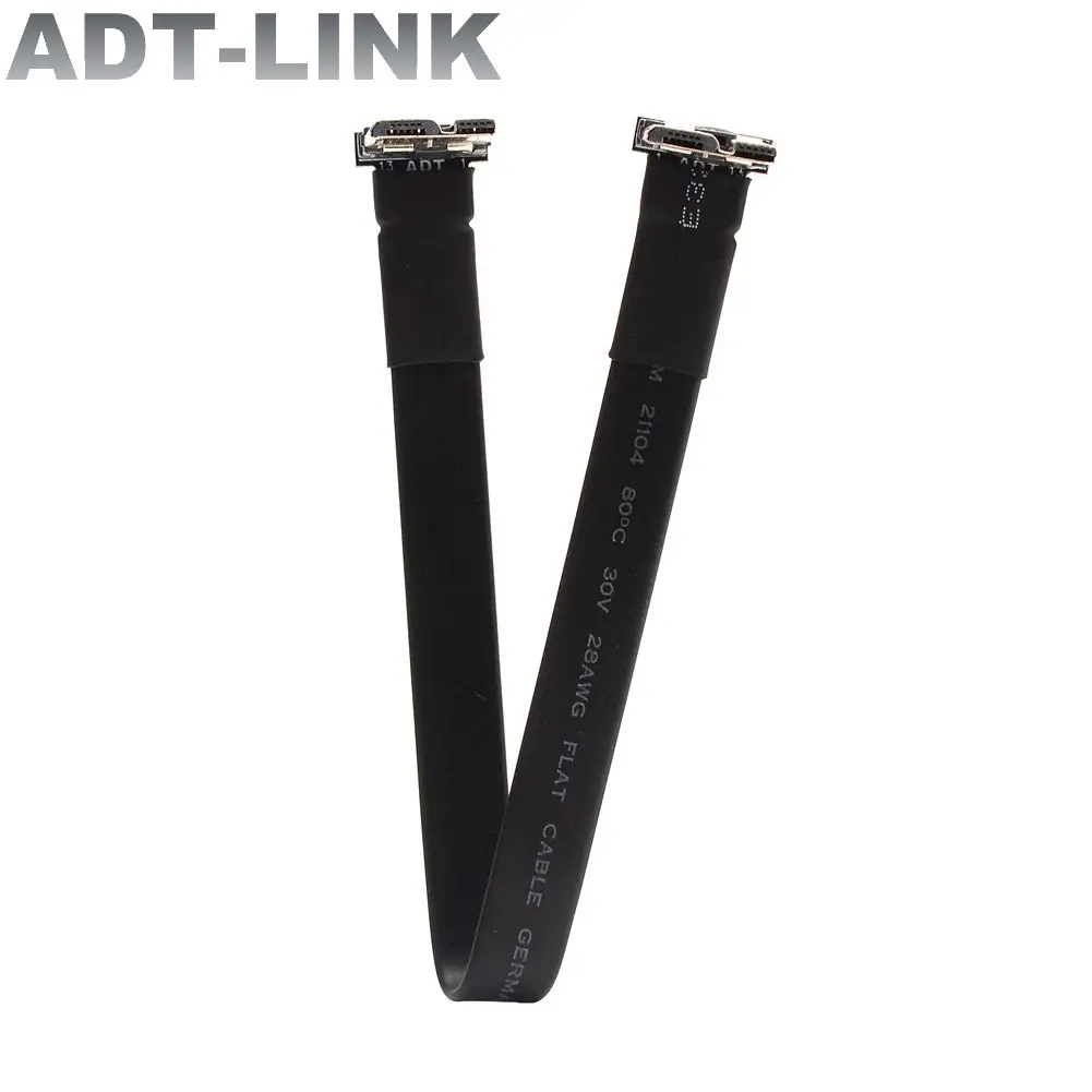 

3А 5 Гбит/с полная скорость Micro USB 3,0 OTG плоский кабель FPC Micro-B к Micro-B штекер-штекер вверх вниз палатный Разъем USB3.0 OTG адаптер