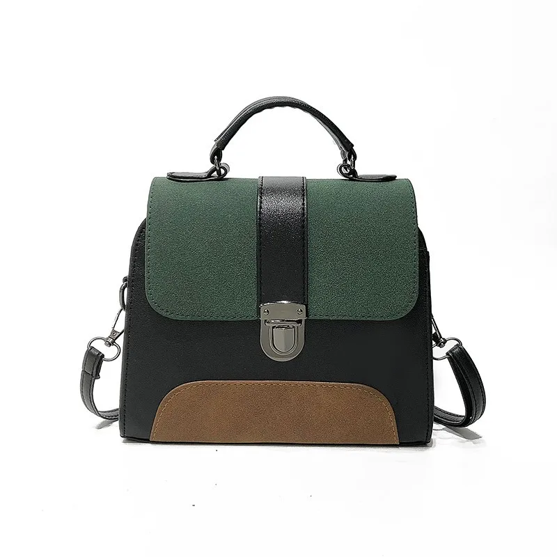 

Fashion Leather Patchwork Women Messenger Bag Female Crossboy Shoulder Bag Criss-Cross Ladies' Flap Handbag