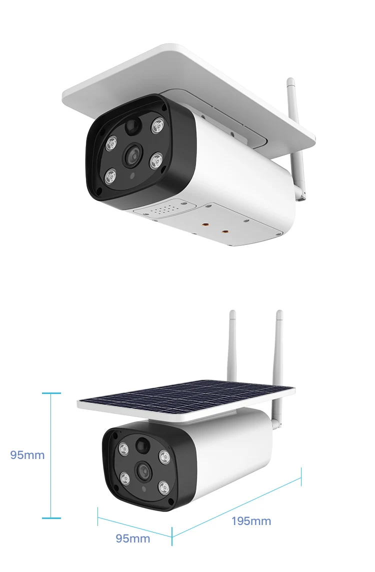 Dual Antenna IR cut Auto Day&ampNight 4G Solar Surveillance Cameras with Radar detector Wifi Rechargeable CCTV Camera | Безопасность и