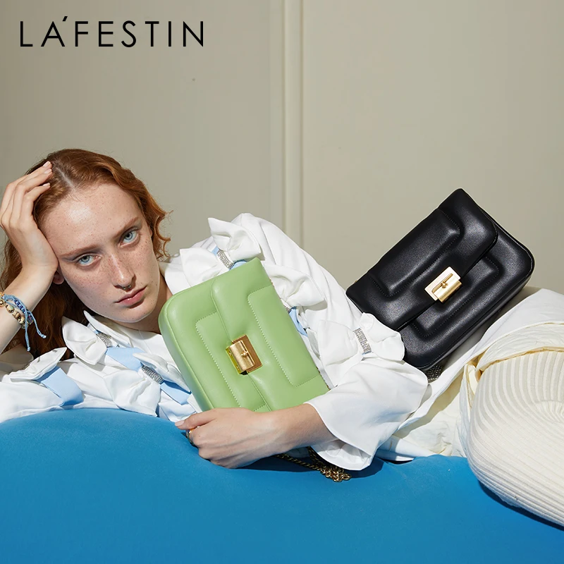 LA FESTIN, оригинал 2021, новая модная роскошная сумка через плечо, маленькая квадратная сумка в виде облака, женская сумка через плечо, трендовая