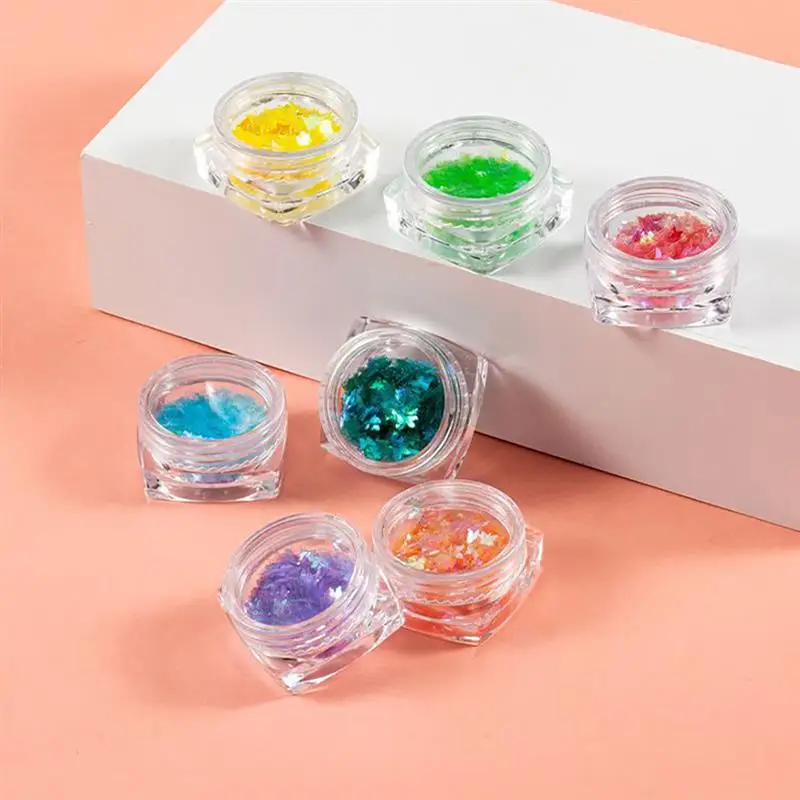 Набор блесток для ногтей с цветными бабочками 12 коробок/1 комплект|Стразы и