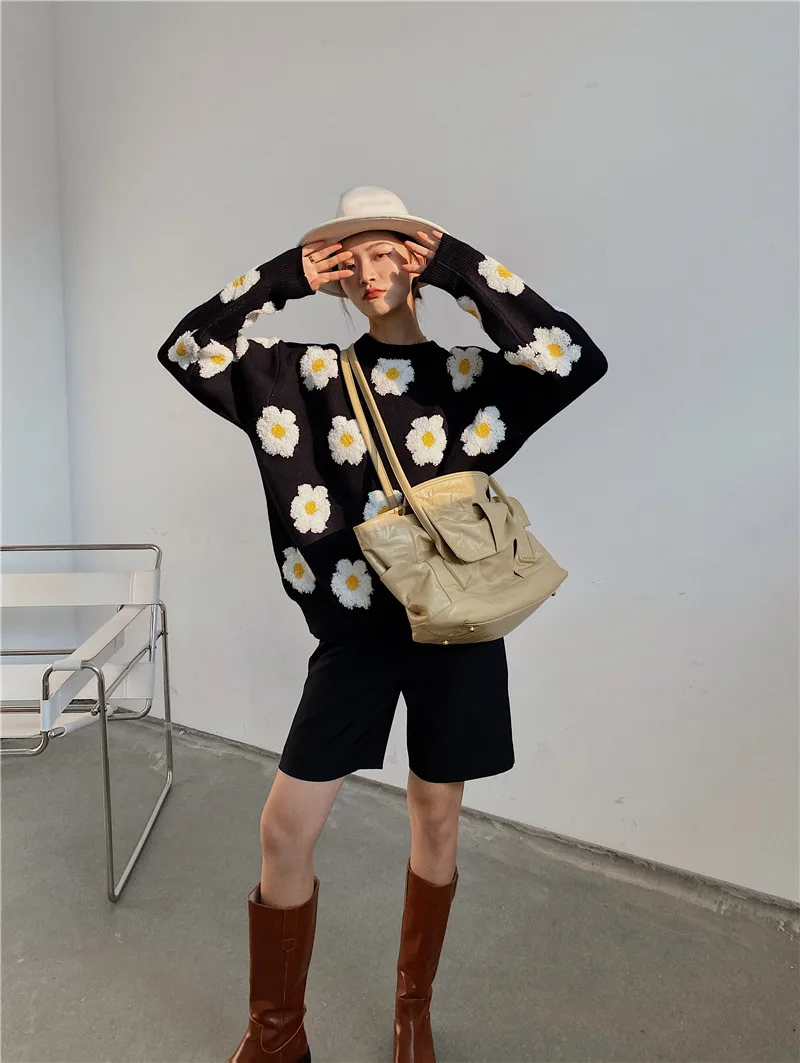 

Sweatshirt Christmas Jumper Fashion 2020 Clothing Winter Sweaters For Women Fashion Pullover Knitted Sweater