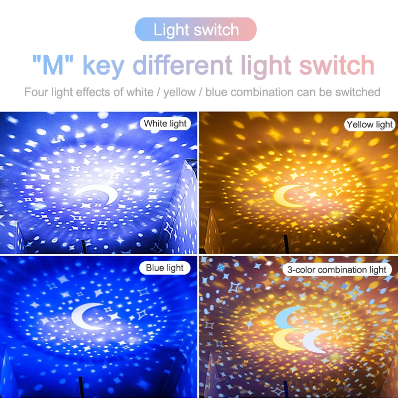 Светодиодный проектор Звездный Ночной светильник ночник BT динамик