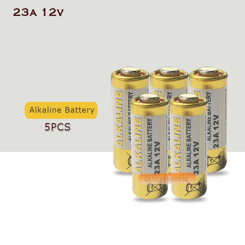 5 шт./лот маленькая батарея 23A 12V 21/23 A23 E23A MN21 MS21 V23GA L1028 Щелочная сухая батарея|battery
