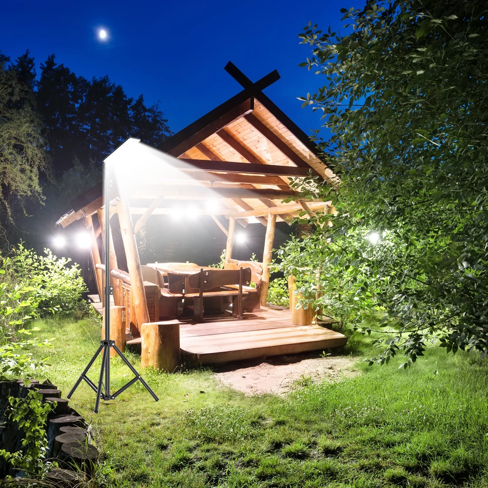 

Detachable Tent Lamp Tripod Bracket Holder USB Rechargeable Portable Outdoor Camping Picnic BBQ Working Fishing Lighting