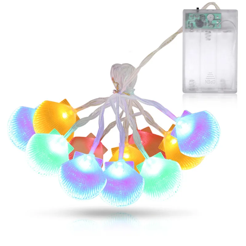 2 5 м/5 м светодиодный светильник в виде ракушки аккумуляторная лампа наружный