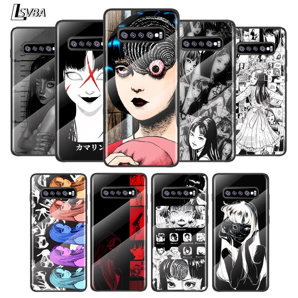 

Japan Horror Comics For Samsung Galaxy S20 FE S10e S10 S9 S8 Ultra Plus Lite Plus 5G Tempered Glass Cover Phone Case