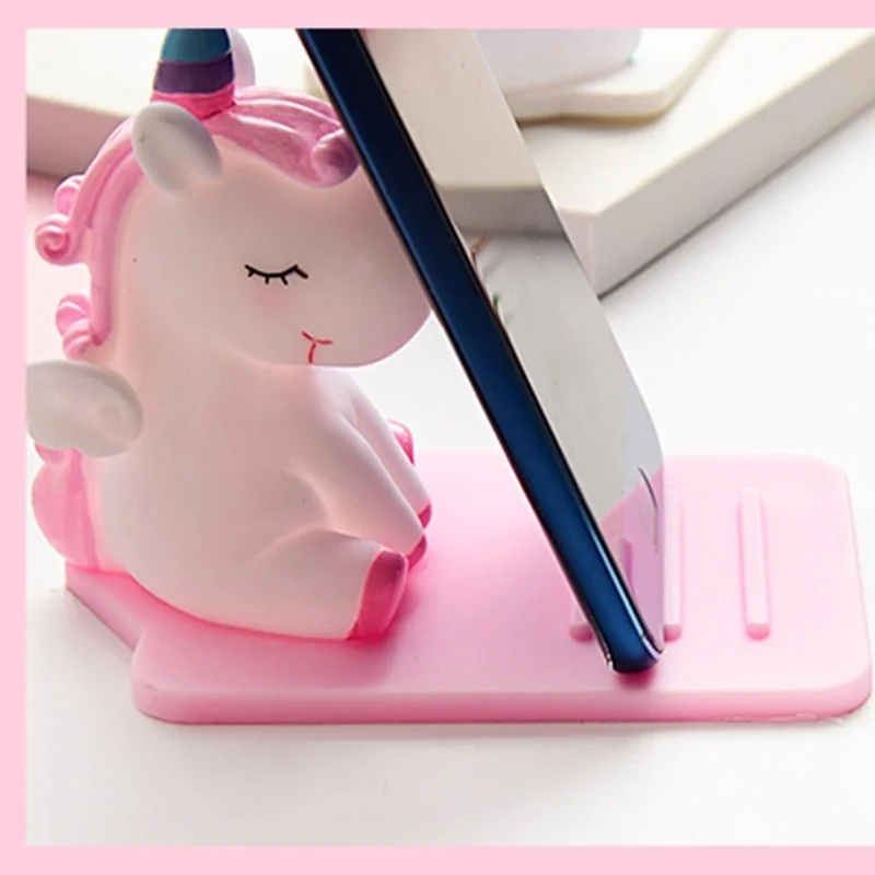 cute anti slip cartoon unicorn mobile phone holder support desk decor phone bracket for iphone 11 xs xiaomi huawei samsung stand free global shipping
