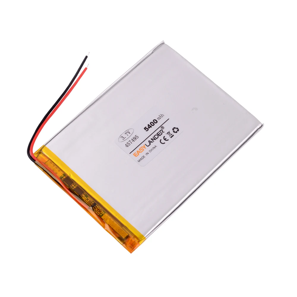 10pcs Tablet pc 3.7V 5400mAH (polymer lithium ion battery) Li-ion battery for tablet 7 inch 8 9inch 457495 Free Shipping | Электроника