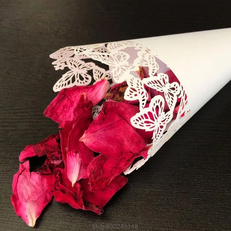 50 шт. кружевные лепестки в виде бабочек|Украшения своими руками для вечеринки| |