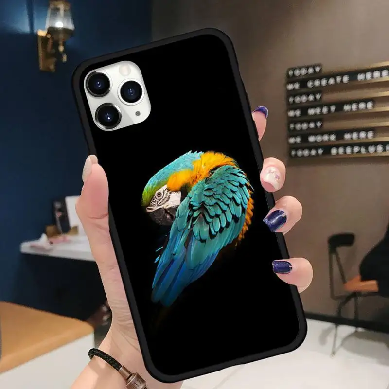 

Parrot starling animal colorful Phone Case for iPhone 11 12 pro XS MAX 8 7 6 6S Plus X 5S SE 2020 XR Soft silicone