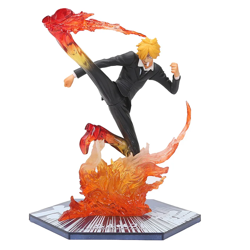 3136 sanji nobox Аниме одна фигурка Шанкс фигурка Санджи Сабо Боа Хэнкок Трафальгар Ло одна деталь Марко Битва вер. ПВХ модель рождественские подарки - Цвет: 3136 sanji nobox