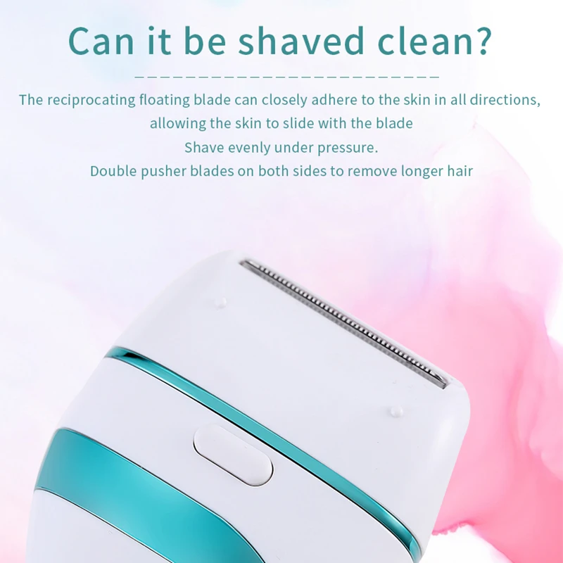 Вгр 3 в 1USB Перезаряжаемые Для женщин Эпилятор безболезненно леди бритва триммер