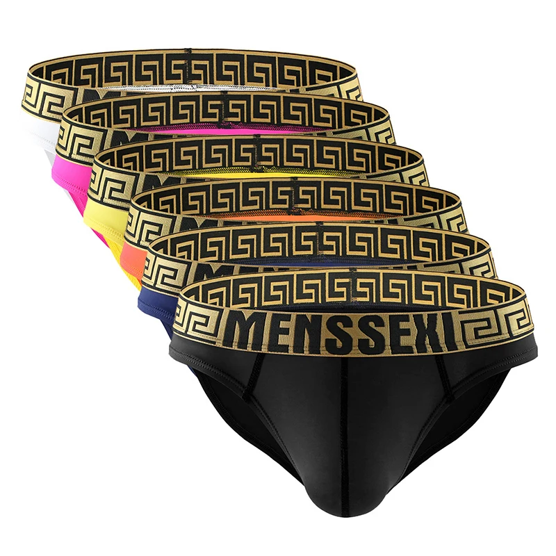 6 шт Для мужчин нижнее белье сексуальные мужские плавки дышащие трусы шорты s