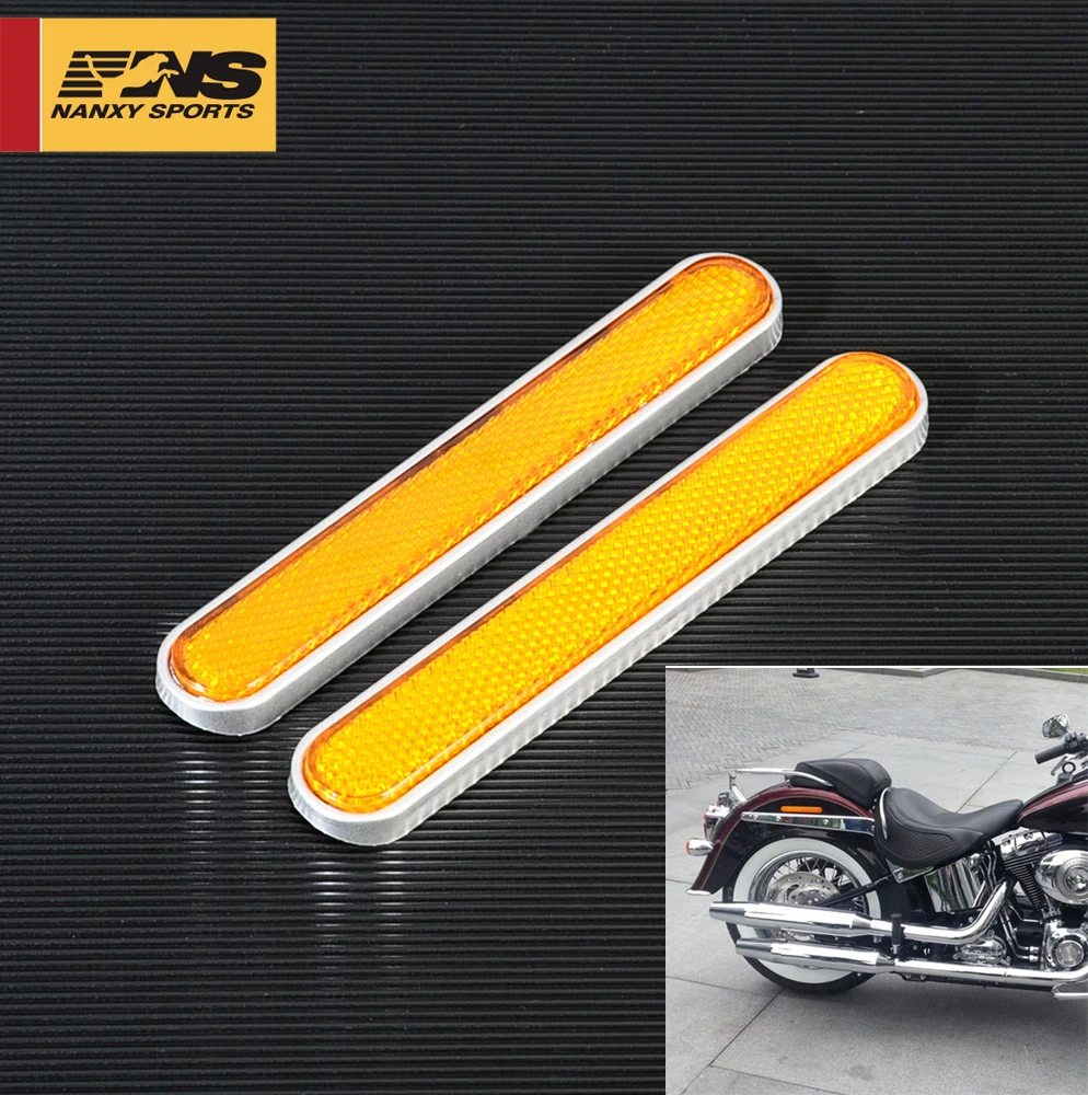 

Rear Mudguard Fender Reflector For Harley Sportster 883 1200 Softail Fatboy Dyna