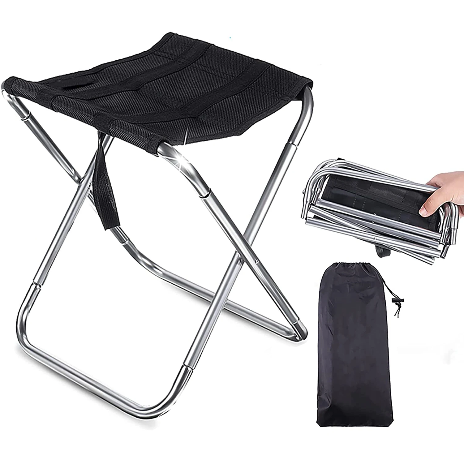 

Folding Small Stool Bench Stool Portable Outdoor Mare Ultra Light Subway Train Travel Picnic Camping Fishing Chair Foldable