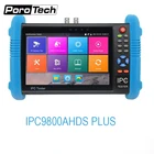 CCTV тестер Профессиональный 7 дюймов IPC-9800ADHS PLUS тестирование 8MP TVI CVI AHD CCTV IP камера обнаружения с 8 Гб sd-карта 7500 мАч, офисный стиль, есть большие