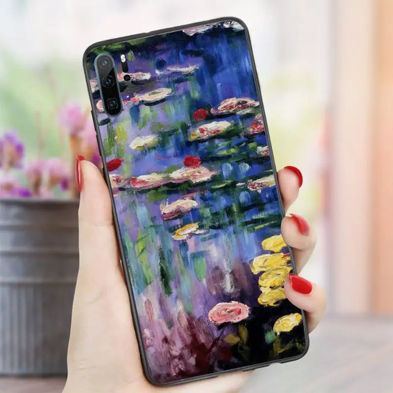 

Retro art painting Claude Monet Phone Case For Huawei honor Mate P 10 20 30 40 i 9 8 pro x Lite smart 2019 nova 5t
