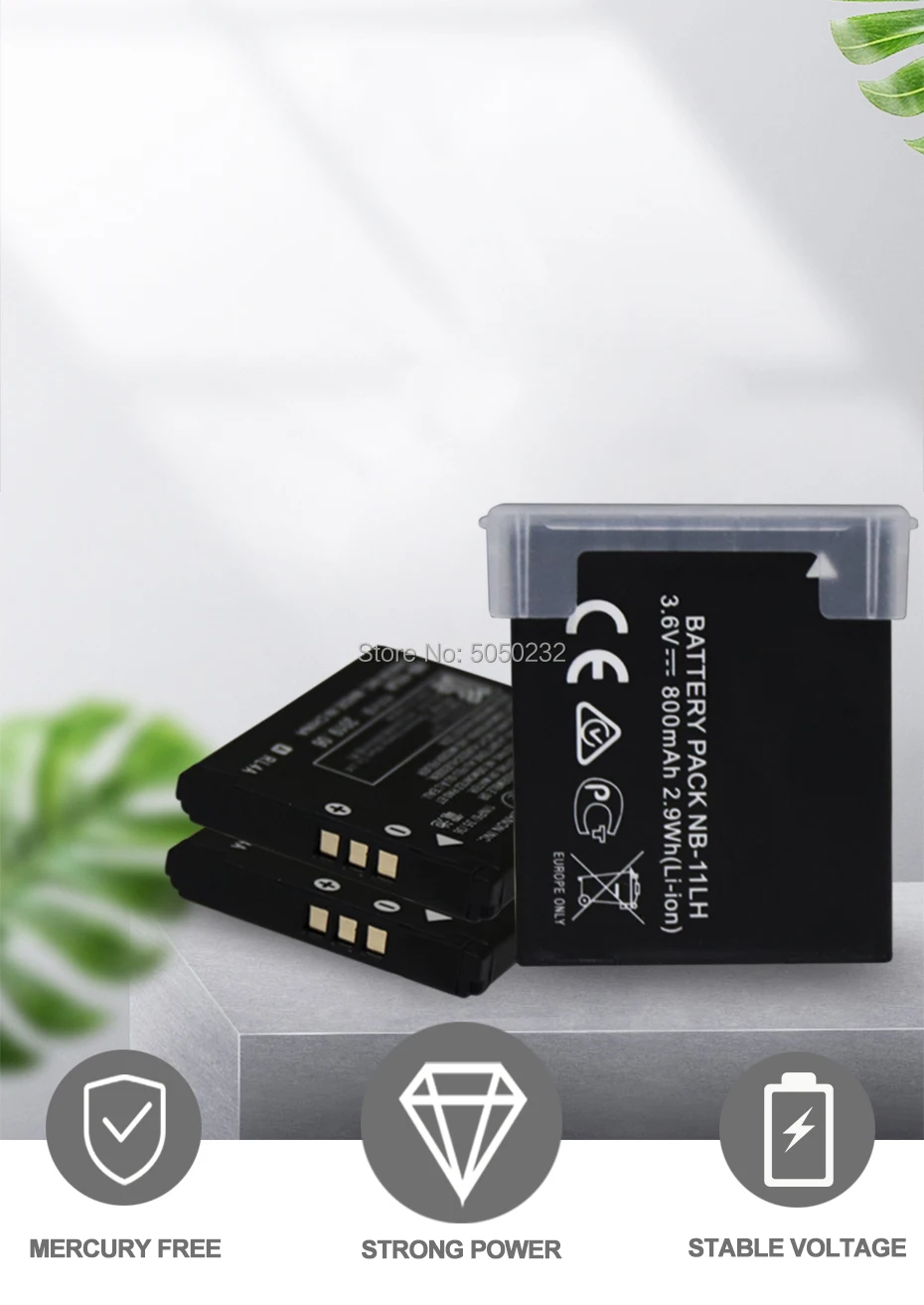 Аккумулятор для A2600 A3500 A4000IS IXUS 3 6 800 125 132 140 240 245 265 HS | Электроника