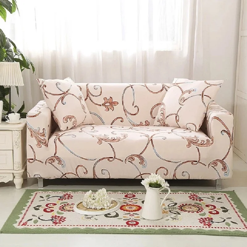 Floral Sofa Cover Slipcovers Elastic Stretch Tight Wrap All-inclusive Couch Towel Furniture Protector 1/2/3/4 Seater | Дом и сад