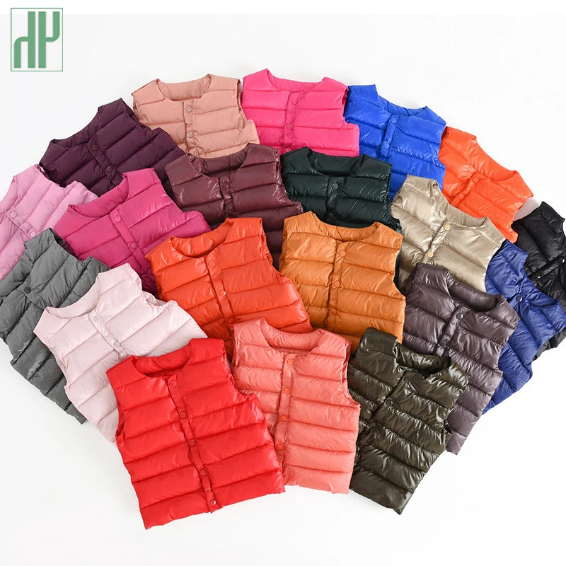 HH детский жилет на осень и зиму хлопковый теплый куртка без рукавов детская майка