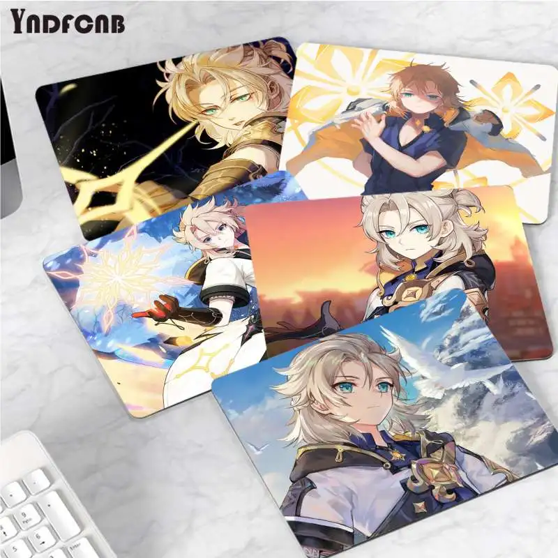 

YNDFCNB Your Own Mats Genshin Impact Albedo small Mouse pad PC Computer mat Top Selling Wholesale Gaming Pad mouse