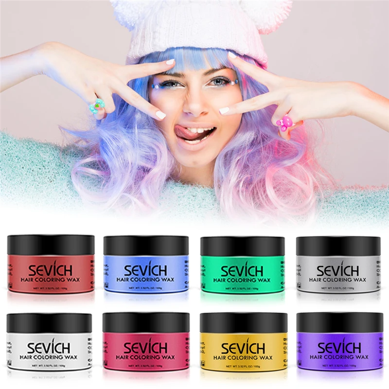 Абсолютно новые одноразовые волосы цветной воск цвета волос крем унисекс