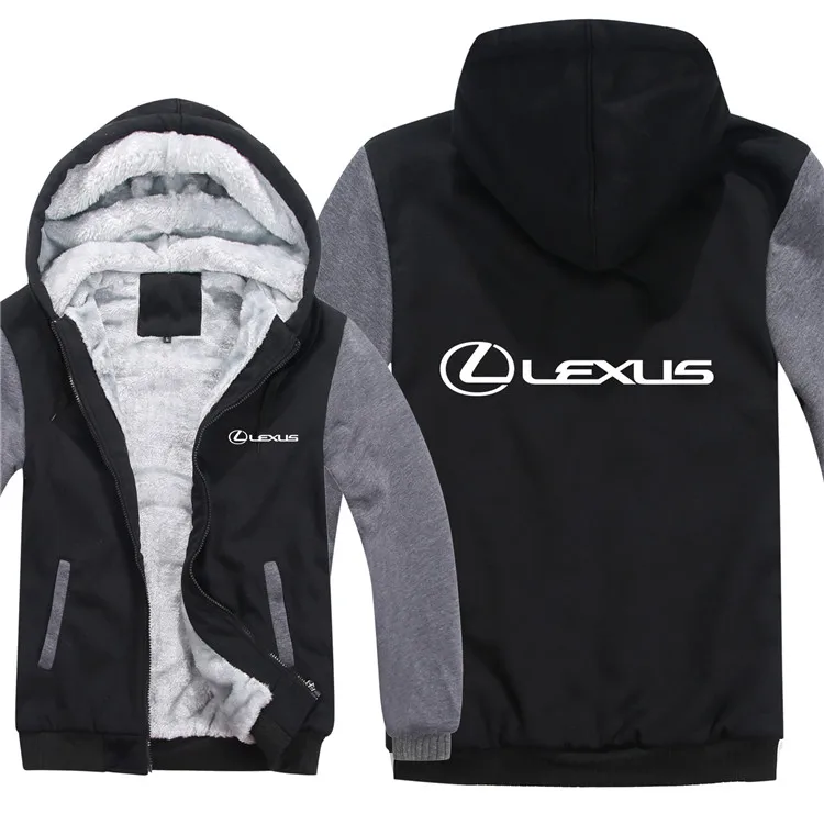 Lexus толстовки, куртки, зимние мужские унисекс, повседневная шерстяная подкладка, флисовое мужское пальто, Lexus свитера с логотипами, пуловер