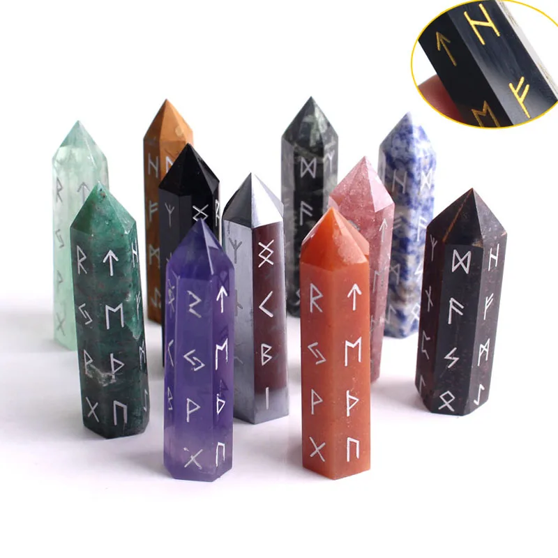 

5-6 см Натуральная резная палочка для Рун розовый кварцевый кристалл чакра точка гадания обелиск Целебный Камень «Reiki» Коллекция декор
