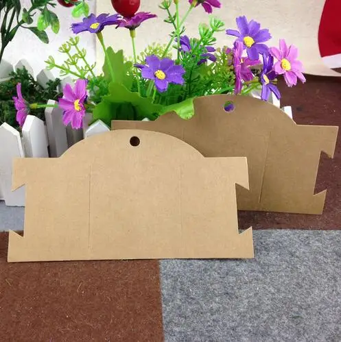 Оптовая продажа новинка 2018 пустая Крафтовая лента для волос с карточкой